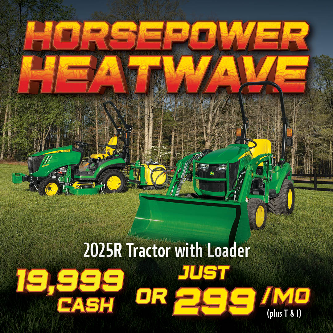 John Deere 2025R with 120R Loader and Backhoe